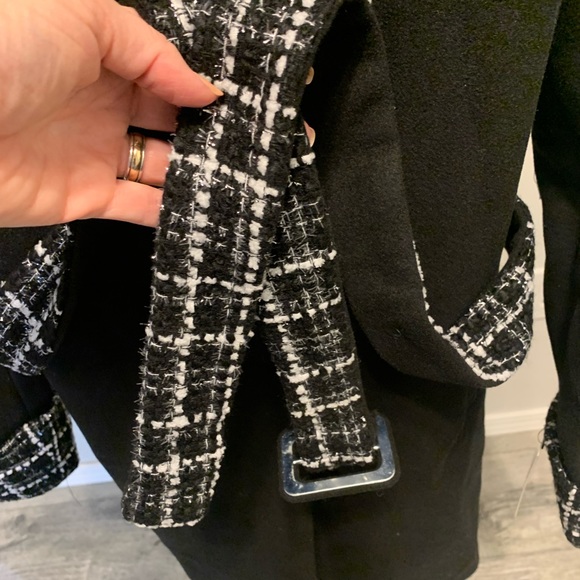 Tahari Black Wool Coat - Picture 4 of 9